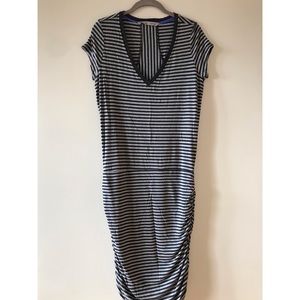 Athleta striped tee shirt dress